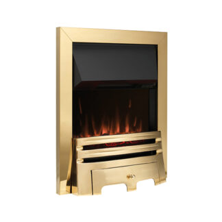 Pure Glow Chelsea 400 Grace Inset Electric Fire - Brass