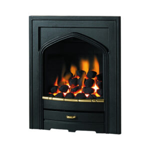 Pure Glow Churchill Inset Gas Fire - Brass Trim