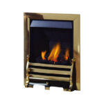 Pure Glow Daisy Inset Gas Fire - Antique Brass