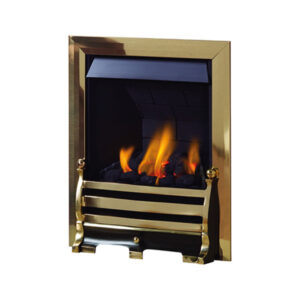 Pure Glow Daisy Inset Gas Fire - Antique Brass