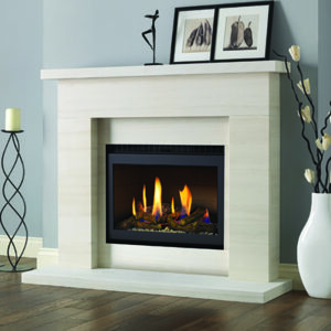 Pure Glow Drayton 50" Portuguese Limestone Gas Complete Suite