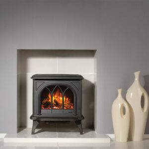 Gazco Huntingdon 30 - 2kw Electric Stove with Tracery Door