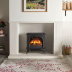Gazco Huntingdon 40 - 2kw  Electric Stove with Tracery Door