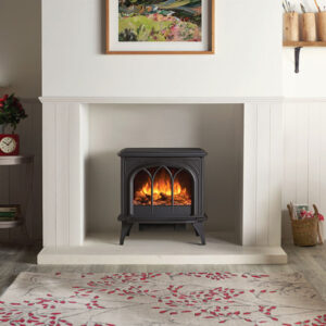 Gazco Huntingdon 40 - 2kw  Electric Stove with Tracery Door