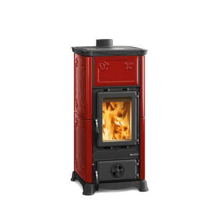La Nordica Emiliana - 6.5kw Wood Burning Stove - Burgundy