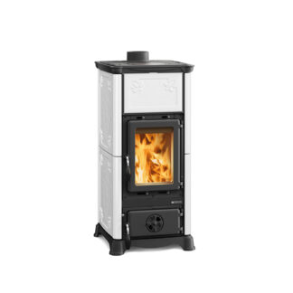 La Nordica Emiliana - 6.5kw Wood Burning Stove - White