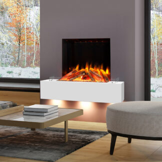 Celsi Firebeam S-600 Illumia Electric Fire Surround Suite - Smooth White