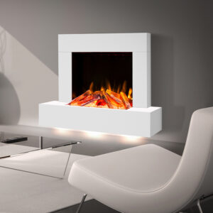 Celsi Firebeam XL S-600 Illumia Electric Fire Surround Suite - Smooth White