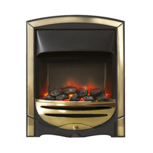 Pure Glow Freya Illusion Gold Inset Electric Fire - Log or Coal