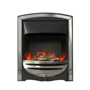 Pure Glow Freya Illusion Chrome Inset Electric Fire - Log or Coal