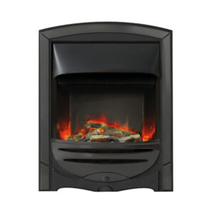 Pure Glow Freya Illusion Gun Metal Inset Electric Fire - Log or Coal