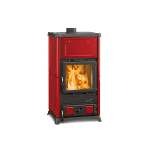 La Nordica Fedora - 8.3kw Wood Burning Stove - Burgundy