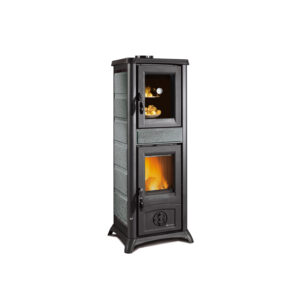 La Nordica Gemma Forno - 7.3kw Wood Burning Stove With Cooking Oven - Natural Stone