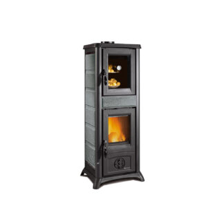 La Nordica Gemma Forno - 7.3kw Wood Burning Stove With Cooking Oven - Natural Stone