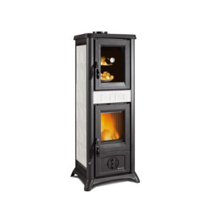 La Nordica Gemma Forno - 7.3kw Wood Burning Stove With Cooking Oven - Elegance White