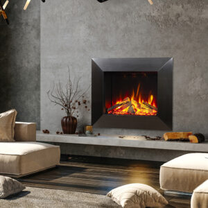 Celsi Ultiflame VR Impulse 1.6kw Electric Fire - Satin Black