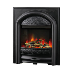 Pure Glow Juliet Illusion Pure Black Inset Electric Fire - Log or Coal