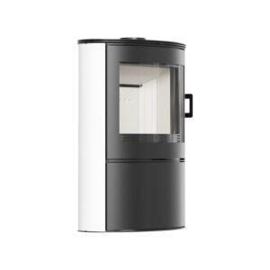 Kratki Koza AB 10kw Wood Burning Stove (White Sides) - KOZA/AB/S/2/KAFEL/BIALA