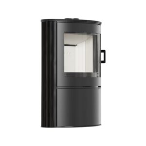 Kratki Koza AB 10kw Wood Burning Stove (Black Sides) - KOZA/AB/S/2/KAFEL/CZARNA