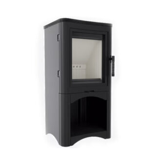 Kratki Koza K5 7kw Wood Burning Stove With Log Store - KOZA/K5/S/W