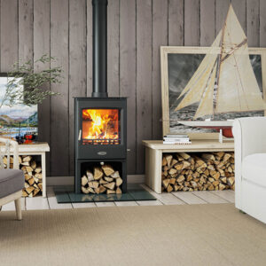Henley Lincoln 5kw Defra Multifuel Stove - With Log Store