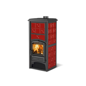 La Nordica Loriet S - 16.8kw Wood Burning Boiler Stove - Burgundy