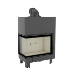 Kratki MBA 17kw Inset Wood Burning Stove With Left Connected Side Glass - MBA/L/BS