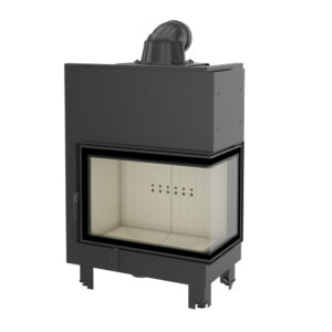 Kratki MBA 17kw Inset Wood Burning Stove With Right Connected Side Glass - MBA/P/BS