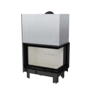 Kratki MBA 17kw Inset Wood Burning Stove With Right Curved Side Glass & Guillotine Door - MBA/P/BS/G/SG