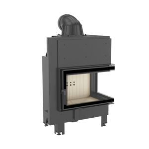 Kratki MBM 10kw Inset Wood Burning Stove With Right Connected Side Glass - MBM/P/BS