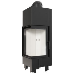 Kratki MBN 10kw Inset Wood Burning Stove With Left Connected Side Glass - MBN/680/L/BS