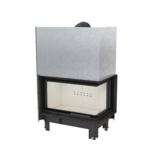 Kratki MBO 15kw Inset Wood Burning Stove With Right Curved Side Glass & Guillotine Door - MBO/P/BS/G/SG