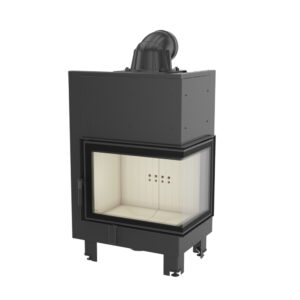 Kratki MBZ 13kw Inset Wood Burning Stove With Right Connected Side Glass - MBZ/P/BS