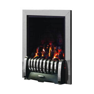 Pure Glow Media Inset Gas Fire - Chrome