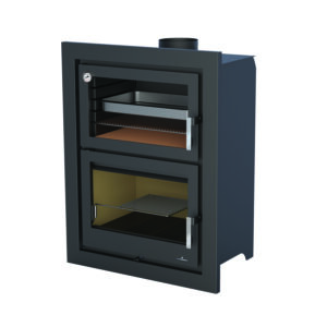 Bronpi Murano-E - 14kw Wood Burning Inset Stove With Oven