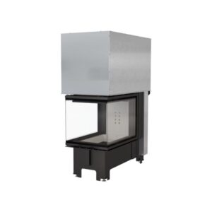 Kratki NBU 11kw Inset Wood Burning Stove With Left/ Right Side Glass & Guillotine Door - NBU/500/700