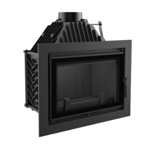 Kratki Oliwia 16kw Inset Wood Burning Stove With Black Glass Edge - OLIWIA/DECO/150