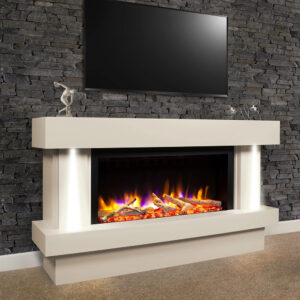 Celsi Ultiflame VR Orbital 800 Illumia Electric MDF Suite - Smooth Cream