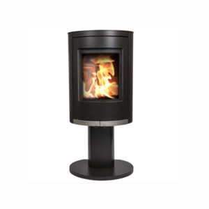 Mi Fires Ovale Tall On Pedestal 5kw Defra Wood Burning Stove