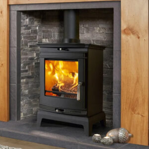 Portway Rochester 5kw Defra Multifuel Stove - Black Trim