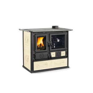 La Nordica Rosa 5.0 Ceramica - 8.8kw Wood Burning Cooker - Cream