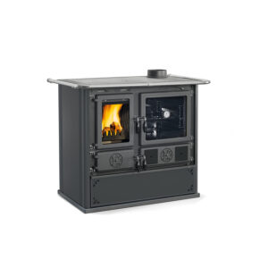 La Nordica Rosa 5.0 Steel - 8.8kw Wood Burning Cooker - Anthracite Black