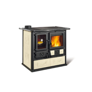 La Nordica Rosa Sinistra Reverse - 8.2kw Wood Burning Cooker - Cream
