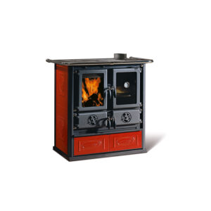 La Nordica Rosetta 5.0 - 7.9kw Wood Burning Cooker - Burgundy