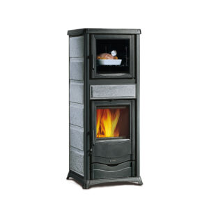 La Nordica Rossella Plus Evo - 11.1kw Wood Burning Boiler Stove - Natural Stone