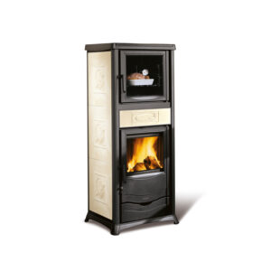 La Nordica Rossella Plus Evo - 11.1kw Wood Burning Boiler Stove - Cream