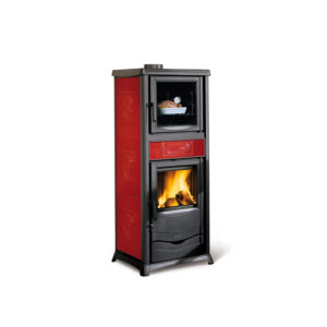 La Nordica Rossella Plus Evo - 11.1kw Wood Burning Boiler Stove - Burgundy