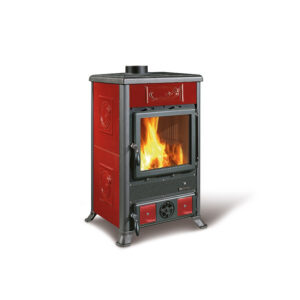 La Nordica Rosella R1 BII - 8.8kw Wood Burning Stove - Burgundy
