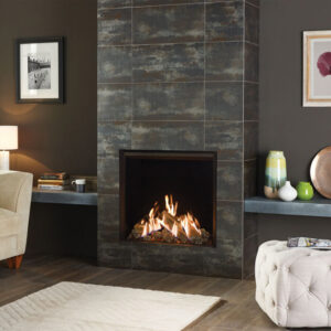 Gazco Reflex 75T - 8.3kw LPG Fire With Black Glass Lining - Balanced Flue
