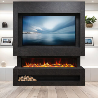 Celsi Electriflame VR S-1600 Media Wall Suite - Cupria Slate